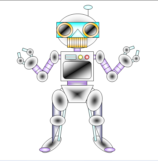 robot body parts drawing